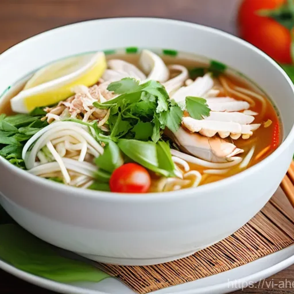 영양소를 고려한 식단 구성 방법 - **Vibrant Vietnamese Breakfast:** A close-up shot of a beautifully arranged Vietnamese breakfast tab...