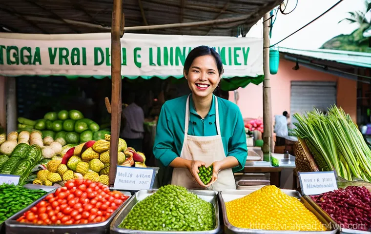 고기 소비 감소의 사회적 영향 - **A Vietnamese Family's Green Feast:**
    A heartwarming, brightly lit scene inside a modern Vietna...